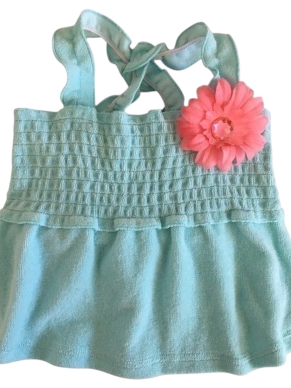 Smoochie Pooch x Petco Smocked Flower Dog Dress Blue Size S